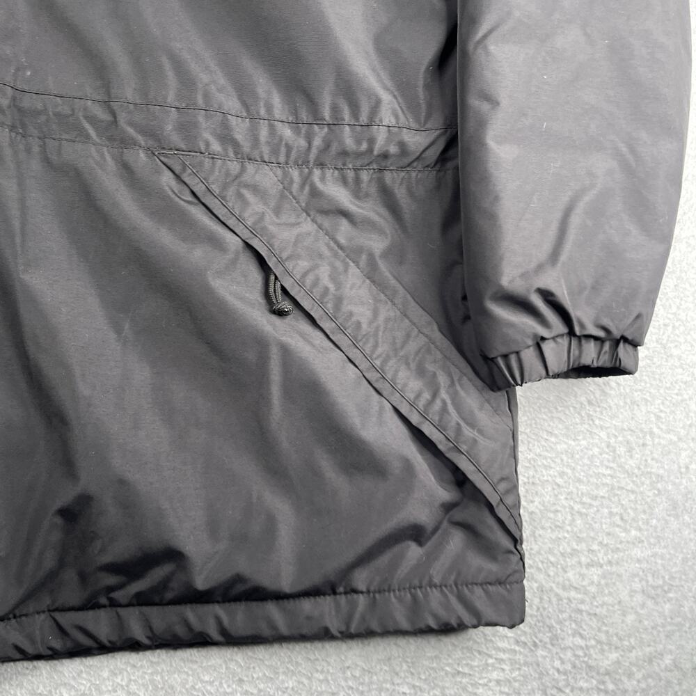 Vintage Columbia Winter Fleece Lined Jacket Mens Large Black Hooded Pockets VTG - Picture 2 of 16